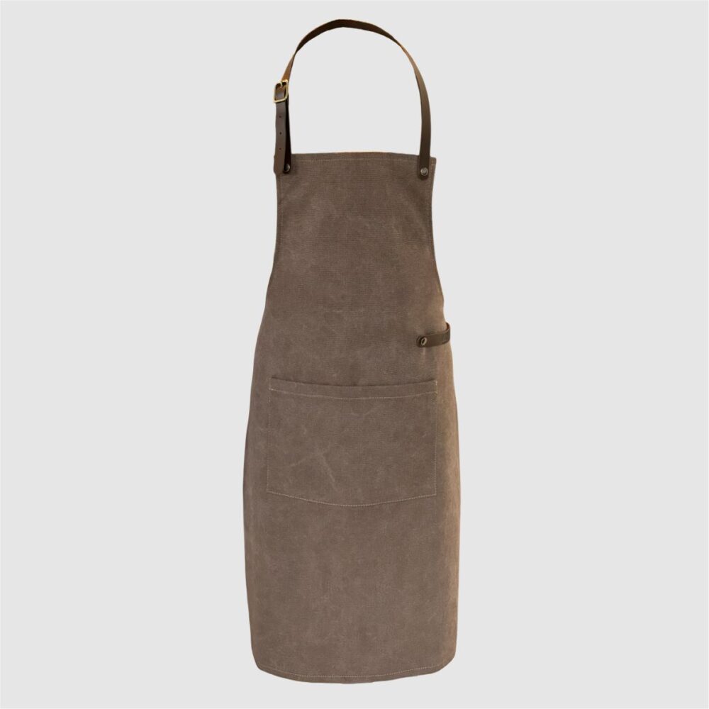 canvas apron brown