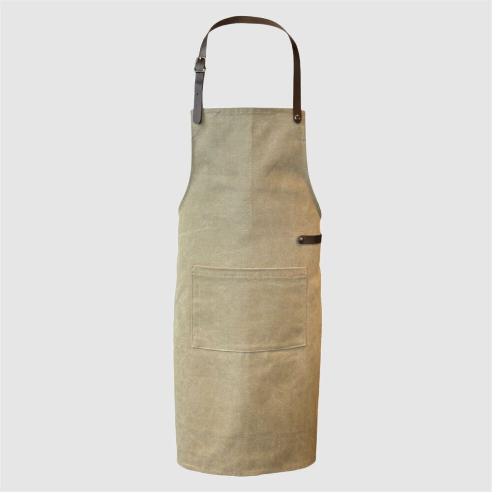 canvas apron green