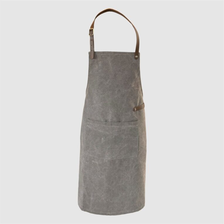 canvas apron grey