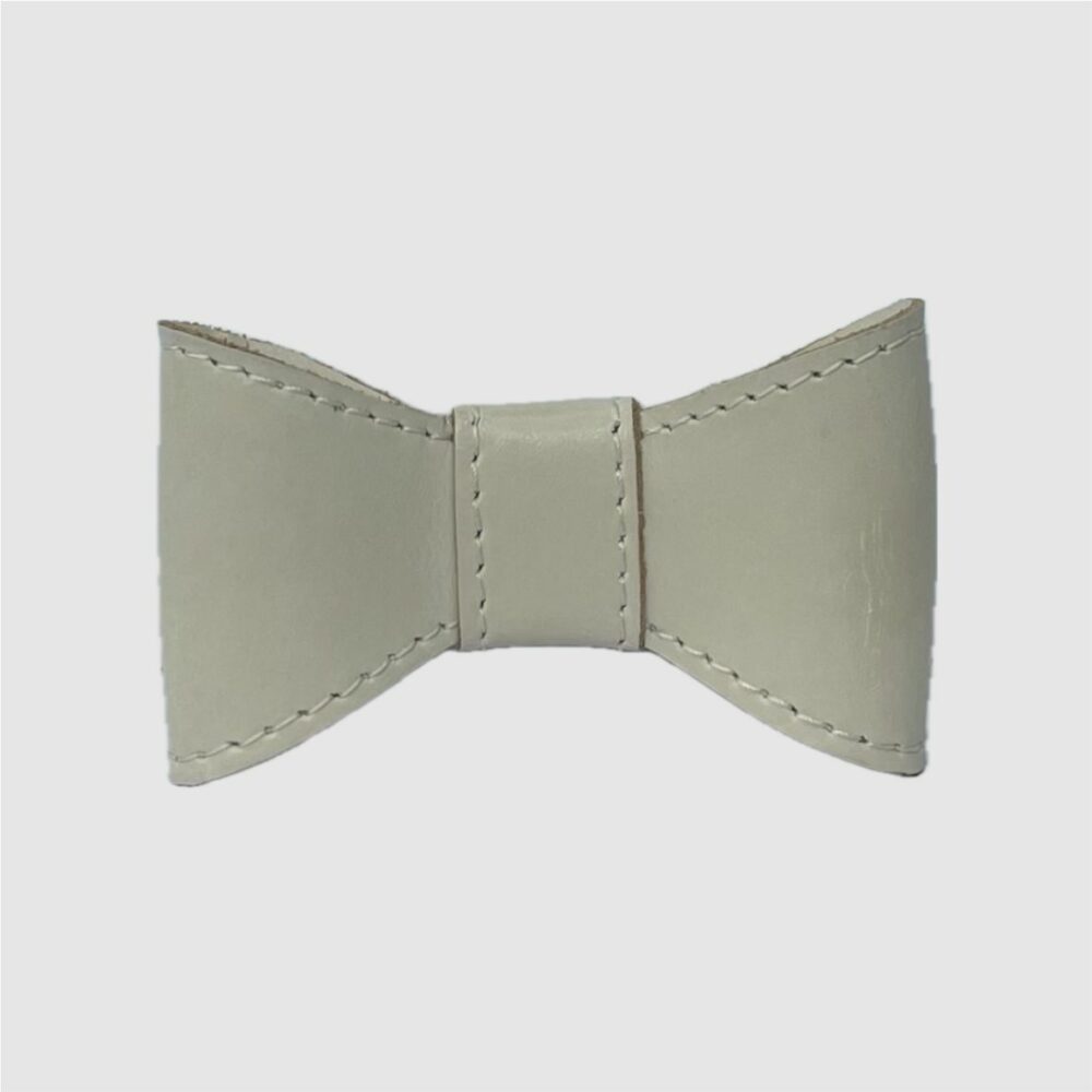 leather bow tie