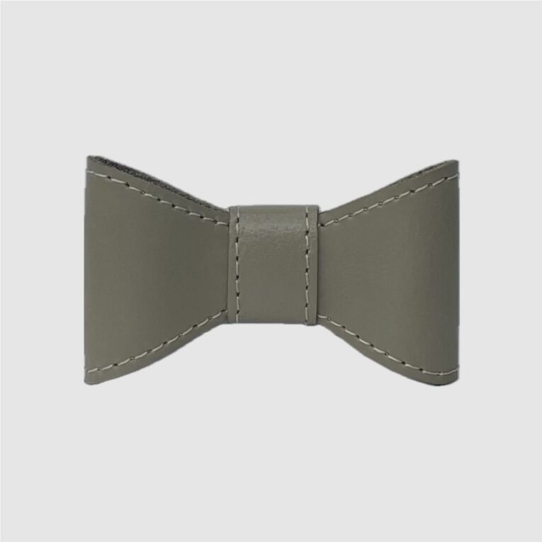 leather bow tie