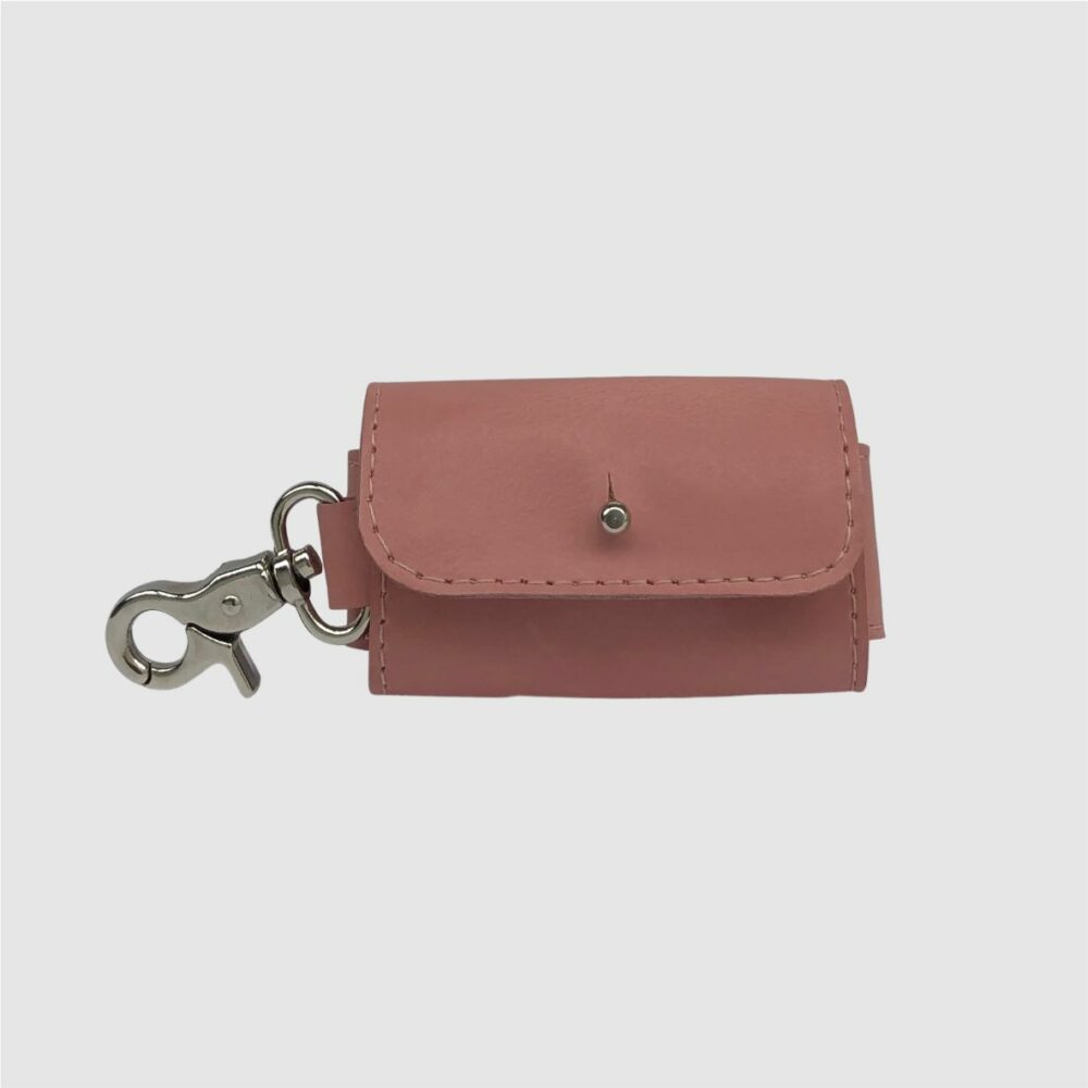 leather waste bag blush