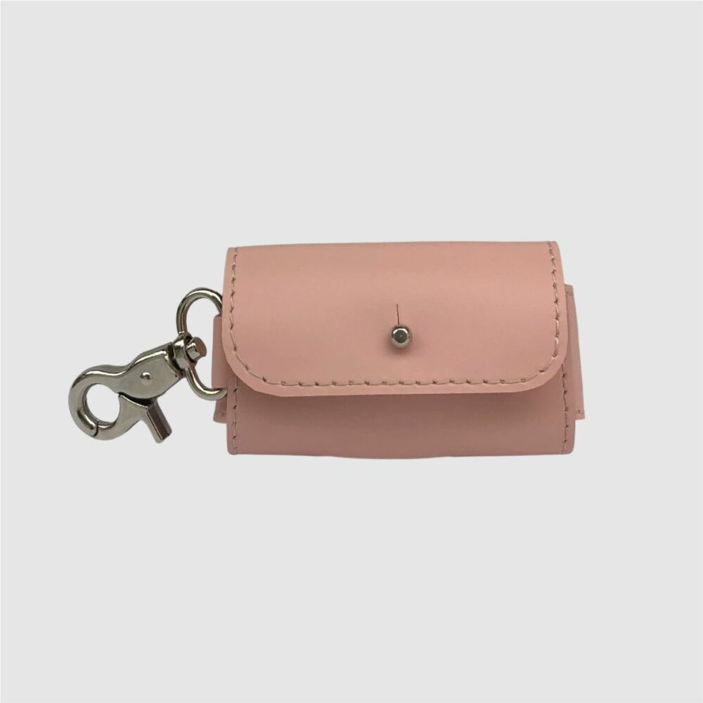 leather waste bag pink