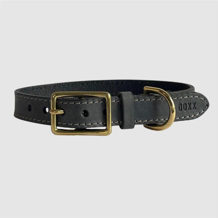 leather doxx collar anthracite