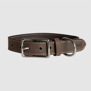 leather doxx collar brown