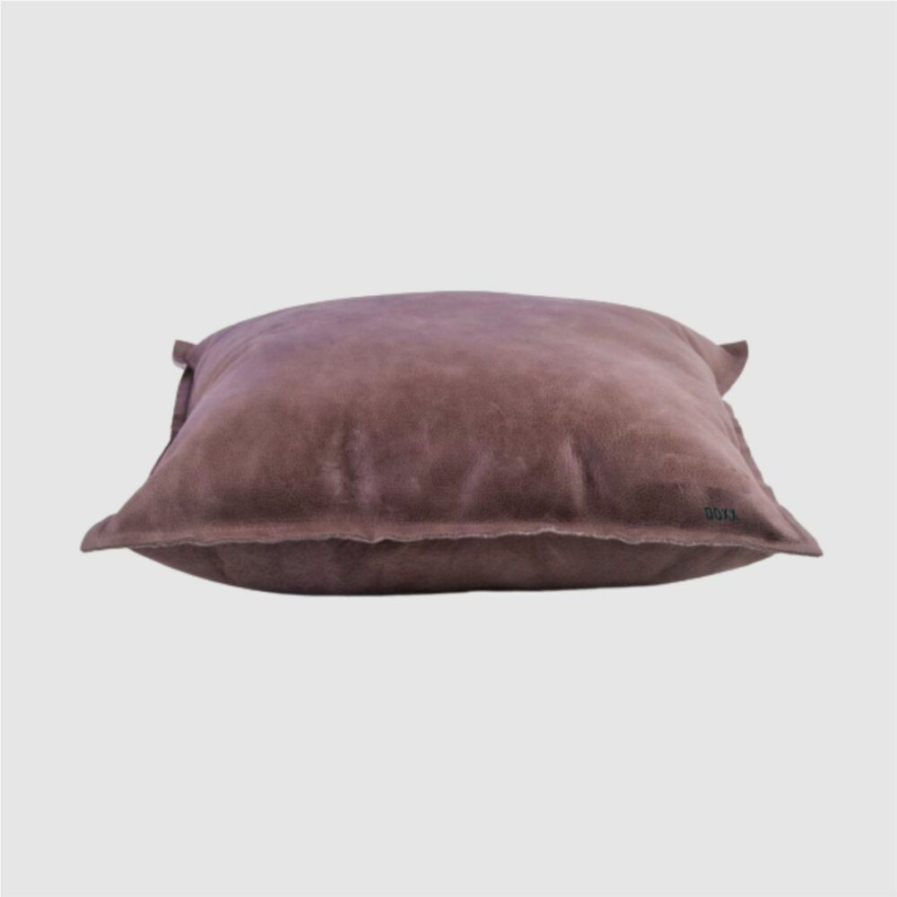 leather cushion brown