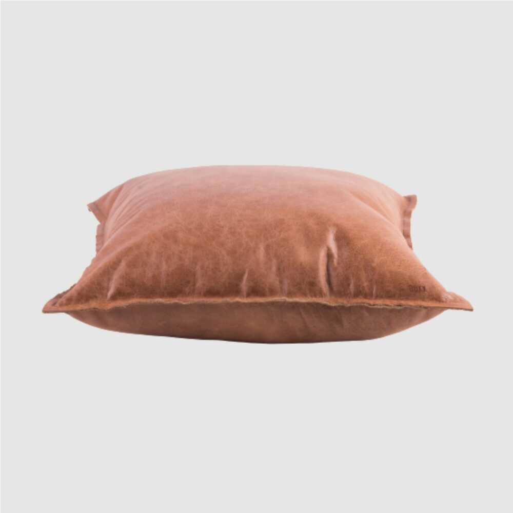 leather cushion cognac