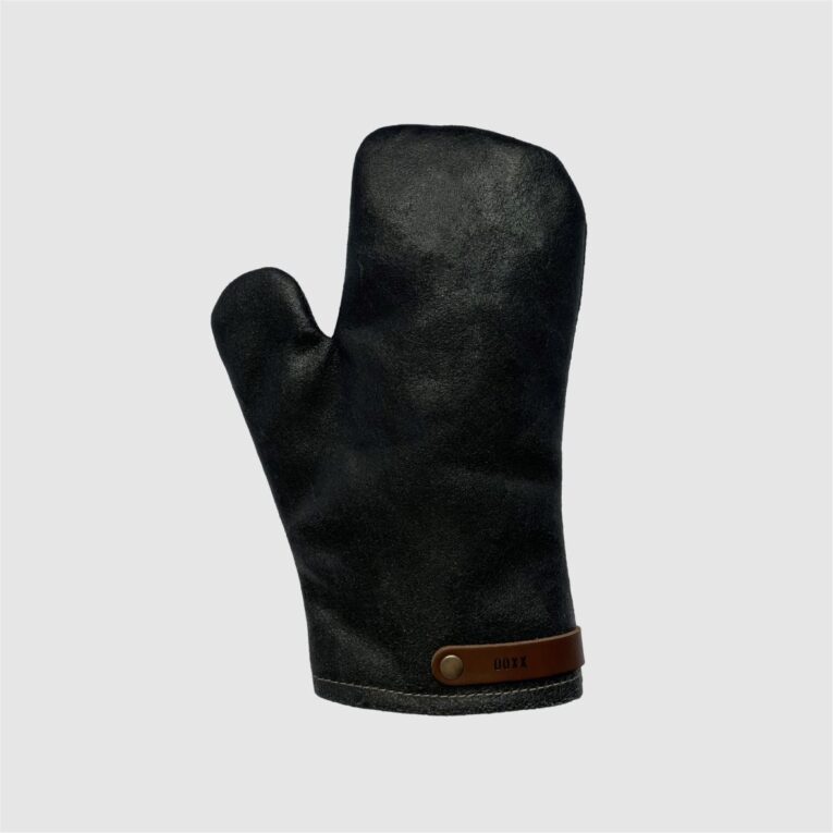 leather oven glove black