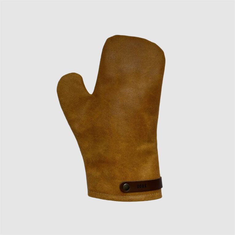 leather oven glove sand