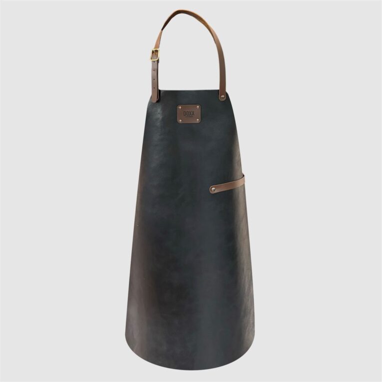 leather apron black