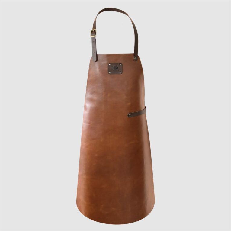 leather apron cognac