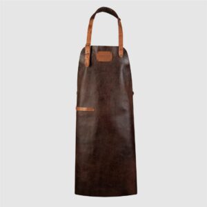 leather apron brown