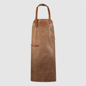 leather apron grey