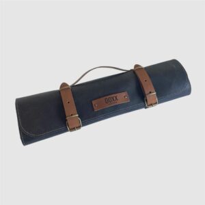 leather kniferoll black