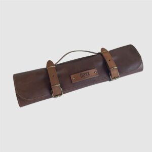 leather kniferoll brown