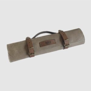 leather kniferoll grey
