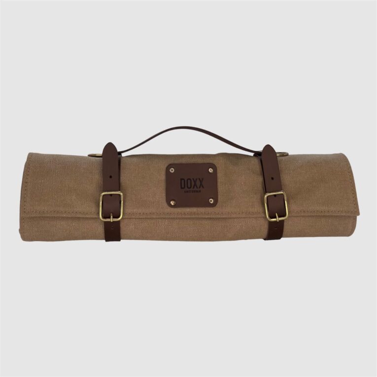 canvas knife roll green